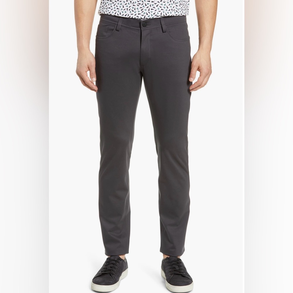 Theory | Tech Raffi Compact Trim Fit Ponte Pants | Asphalt | 30